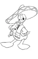 Donald Duck kleurplaat 15